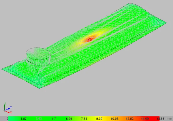 Cálculo por método de elementos finitos de cubierta modular fabricada con poliéster reinforced con fibra de vidrio (PRFV)